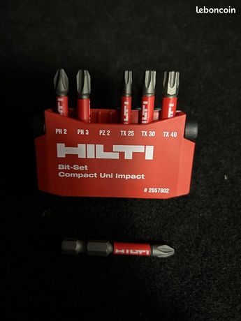Étui HILTI 6 embouts à impact pour visseuse à choc SID