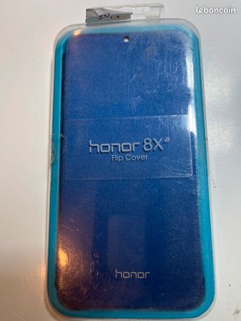 Etui Huawei Honor 8X Folio bleu