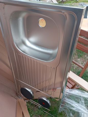 Evier inox neuf pyramis PM2-2UE-126-55