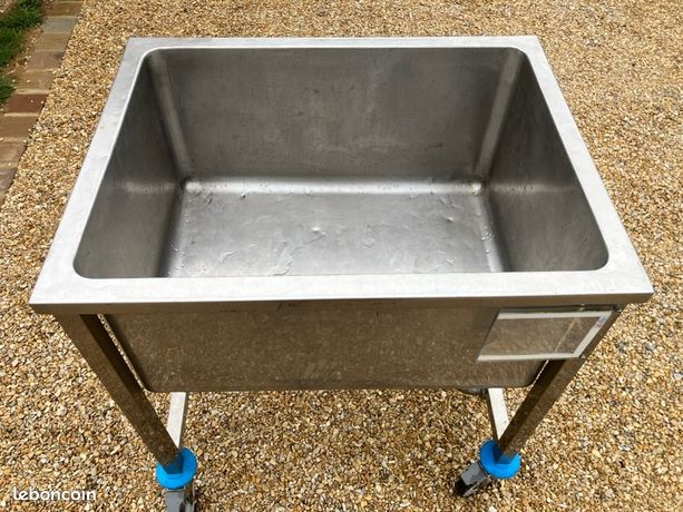 Évier mobile inox 150L