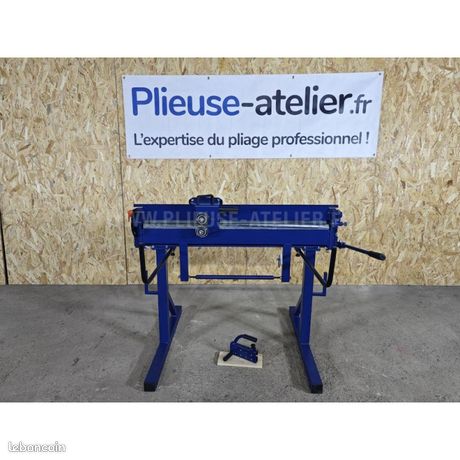 EXCLUSIVITÉ Plieuse manuelle PLIAMAX BLEU COBALT 214 m 08 mm zinc + Coupe circulaire + Outil de fermeture des pinces