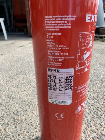 Extincteurs CO2. 5kg