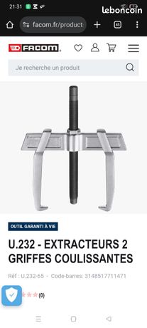 Extracteur 2 griffes