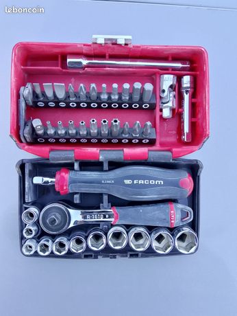 Facom coffret douilles 1/4 nano 6 pans cliquet