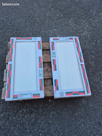 Faience murale blanche mate 30 x 60 cm