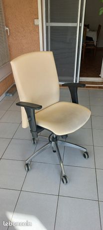 Fauteuil de bureau beige