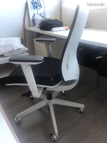 Fauteuil de bureau Sitland tissu noir