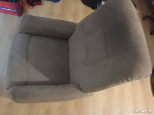 Fauteuil électrique couleur taupe