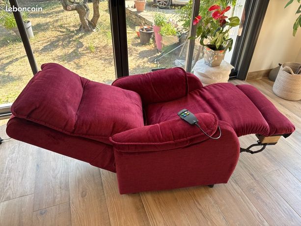 Fauteuil releveur lux 2 moteurs rubis