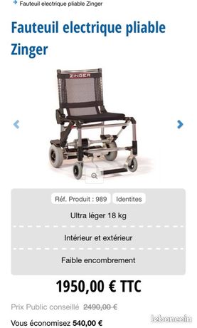 Fauteuil roulant électrique