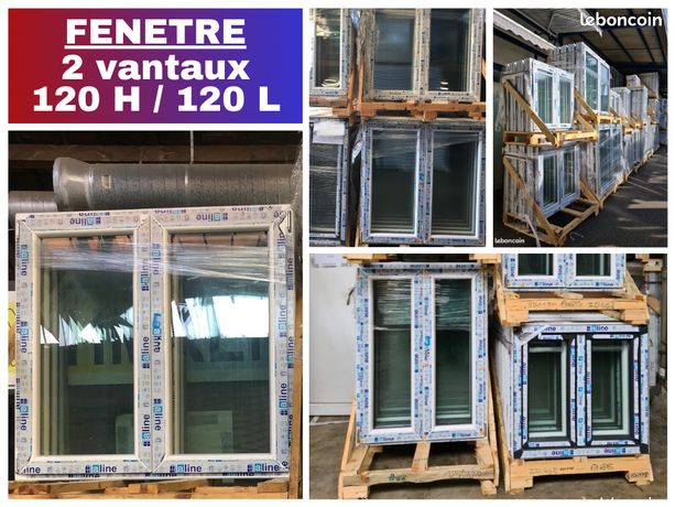 Fenêtre PVC 120x120 avec double vitrage isolant