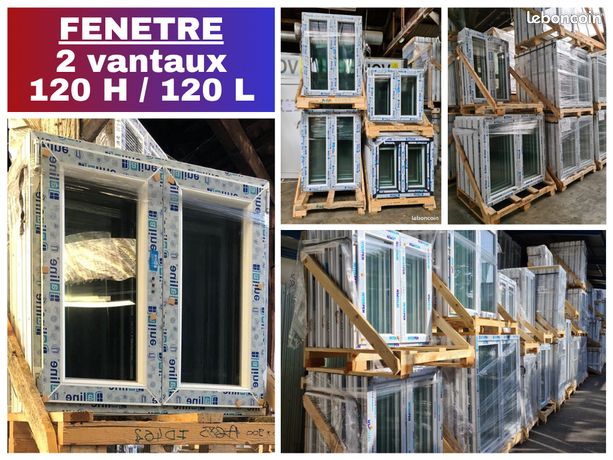 Fenêtre PVC 120x120 pour pose applique