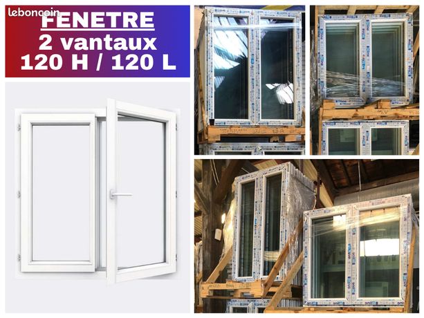 Fenêtre PVC 2 ouvrants 120x120