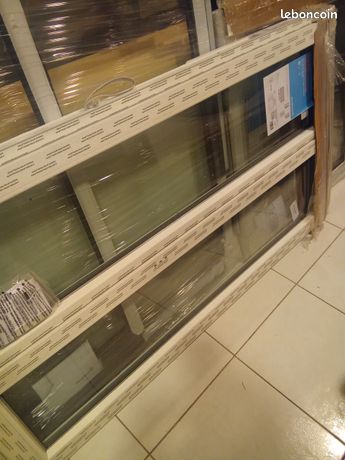 Fenêtre PVC blanc oscillo-battante 2 vantaux h.165 x l.90 cm - GoodHome neuf