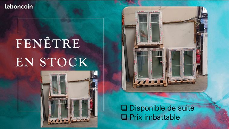 Fenêtre PVC blanche – Modèle économique en stock