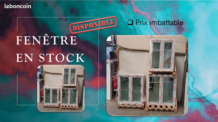 Fenêtre PVC disponible sur commande