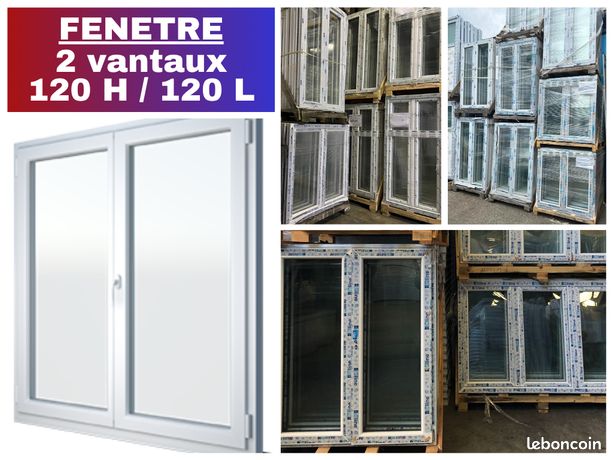 Fenêtre PVC double vitrage blanc