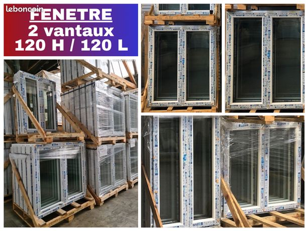 Fenêtre PVC double vitrage thermique Uw 1.3