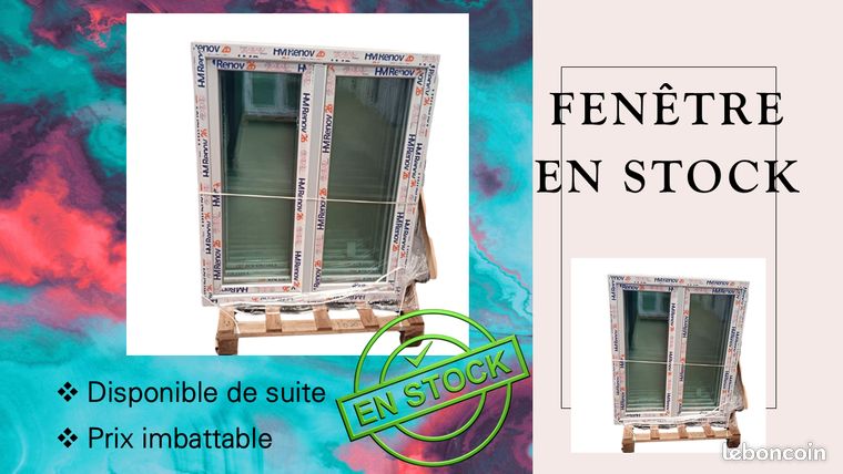Fenêtre PVC stock de haute qualité