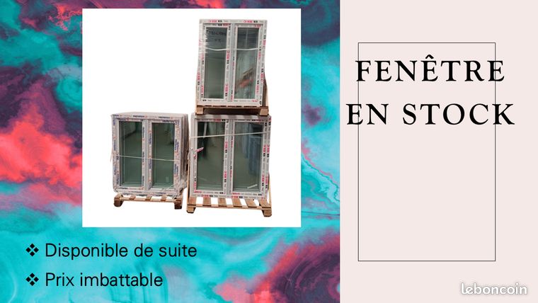 Fenêtre PVC stock fiable et durable