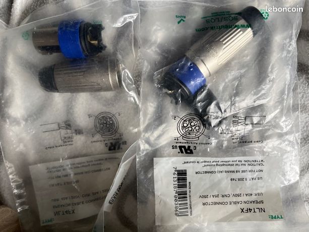 Fiche Speakon + câbles