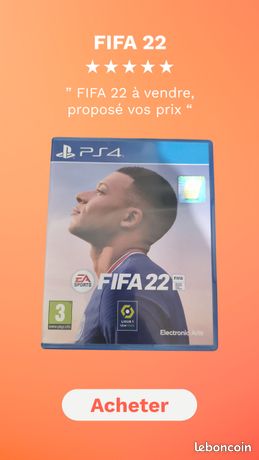 FIFA 22 pour PS4 état Neuf