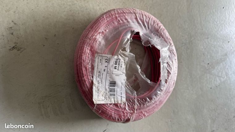 Fil électrique 25 rouge