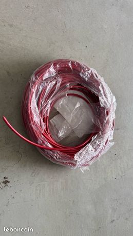 Fil électrique 6 rouge souple