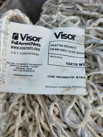 Filet de sécurité 10x10 m