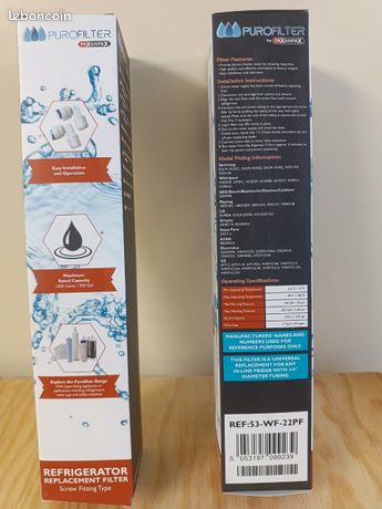 Filtre d'eau pour frigo américain