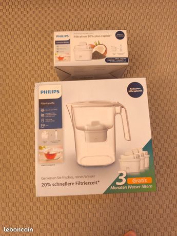 Filtrrkaraffe de Philips avec 5 Cartouches