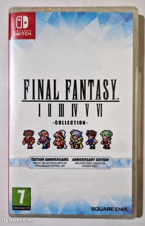Final Fantasy I-VI Collection Édition Anniversaire Switch Rare Neuf sous blister