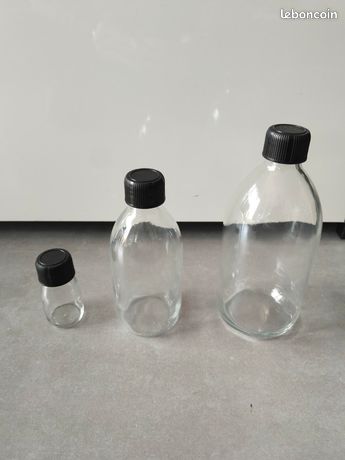 Flacons en verre qualité pharmacie