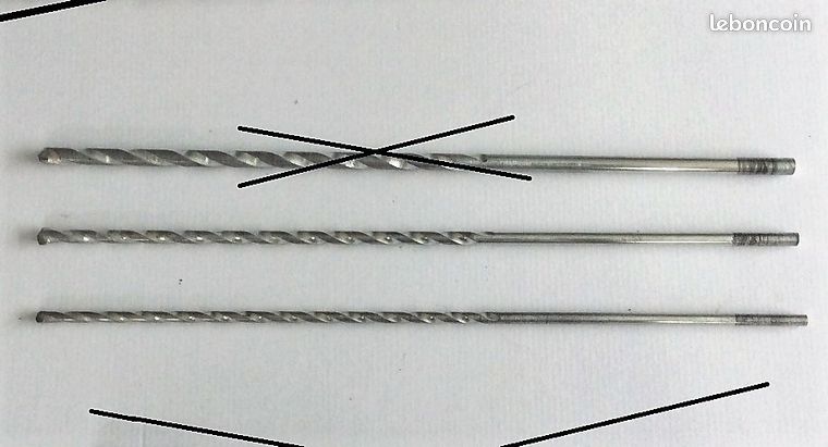 Forêts à béton grande longueur (400mm) /free210