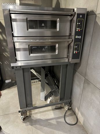 Four à pizza 2 bouches 2 x 6 Moretti Forni iDeck ID65/10D sur roulettes