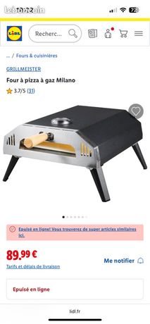 Four à pizza à gaz