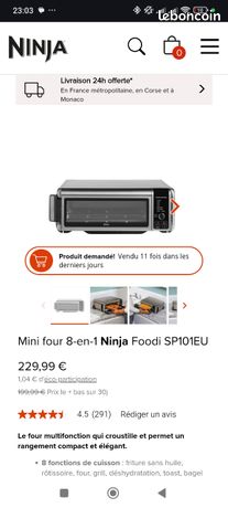 Four airfryer ninja 8 en 1 remise en main propre sur Dijon pas d envoi