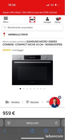Four micro-ondes combiné Samsung NEUF léger défaut esthétique