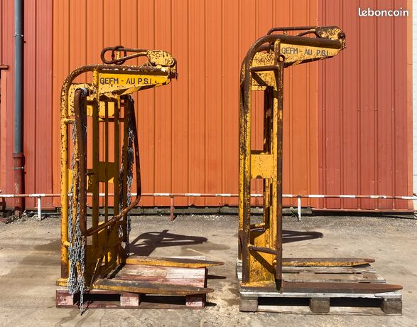 Fourche pour grue de chantier ou camion grue
