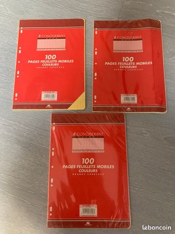 Fournitures scolaires - feuillets mobiles