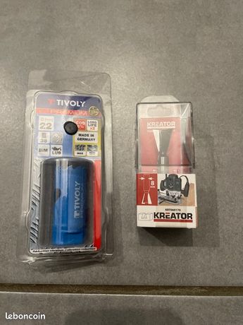 Fraise à queue darronde et scie cloche