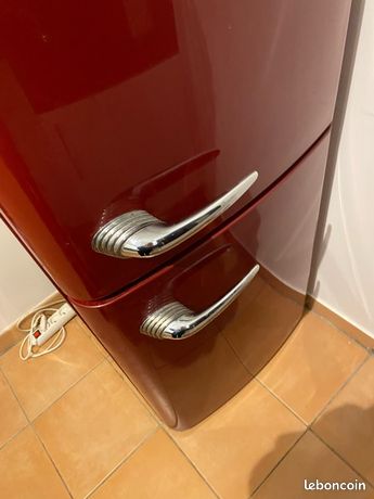 Frigo américain Gorenje rouge
