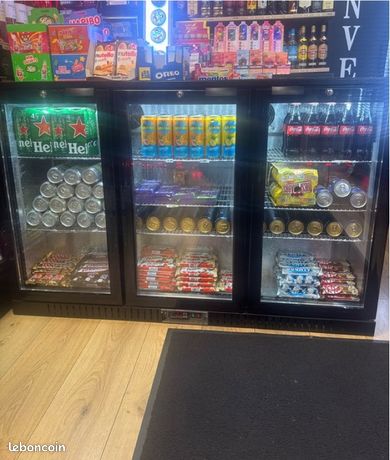 Frigo professionnel arrière bar 3 portes