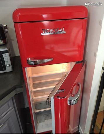 Frigo Rouge Rétro/Vintage style annees 50