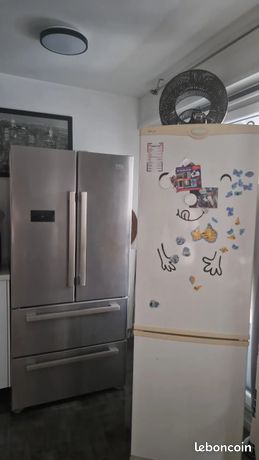 Frigo Whirpool 1m88 donne une machine à laver vedette 6kg