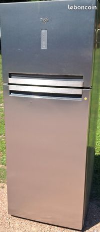 Frigo avec congélateur WHIRLPOOL inox