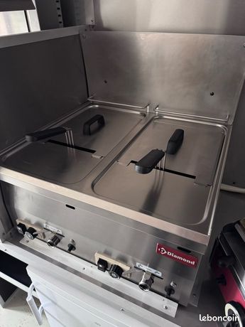 Friteuse gaz Diamond 2x 8 litres