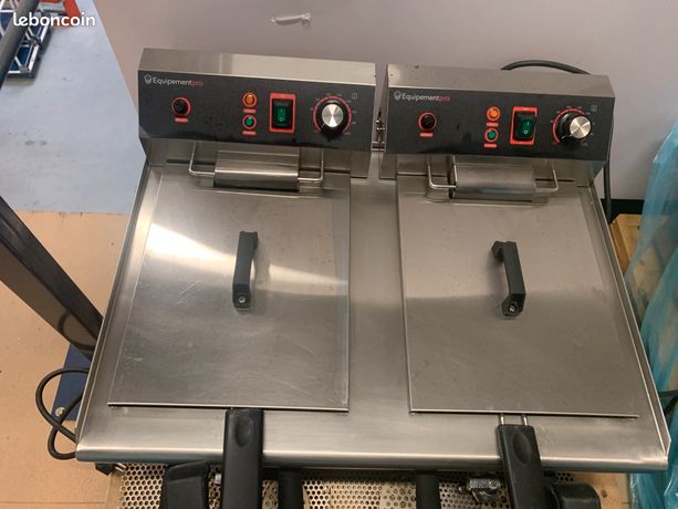 Friteuse professionnelle 2 bacs état moyen