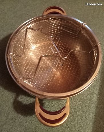 Friteuse Faitout jamais servi en acier inoxydable (panier compris)