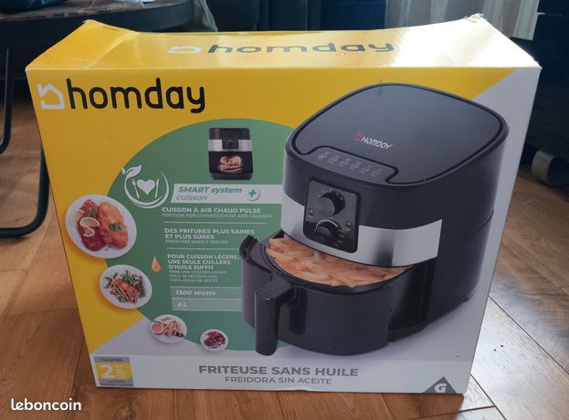Friteuse sans huile HOMDAY noire